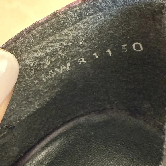 Stuart Weitzman Dark Purple Peep-Toe Heels - Picture 14 of 16